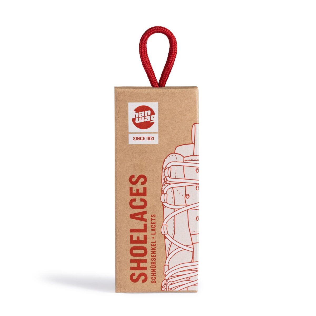 Shoe Laces 160 cm (single packed) — Red