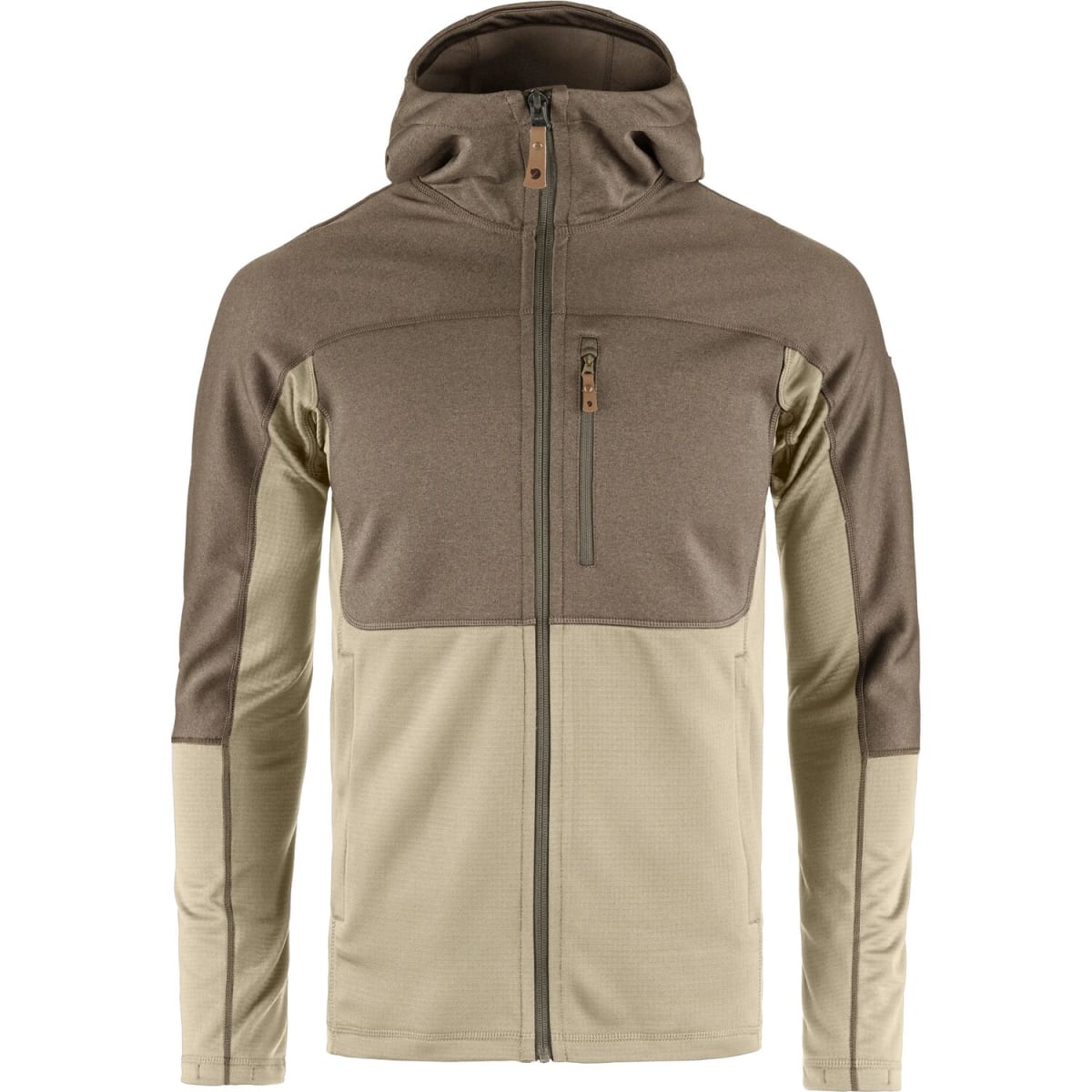 Abisko Trail Fleece M — Fossil-Suede Brown