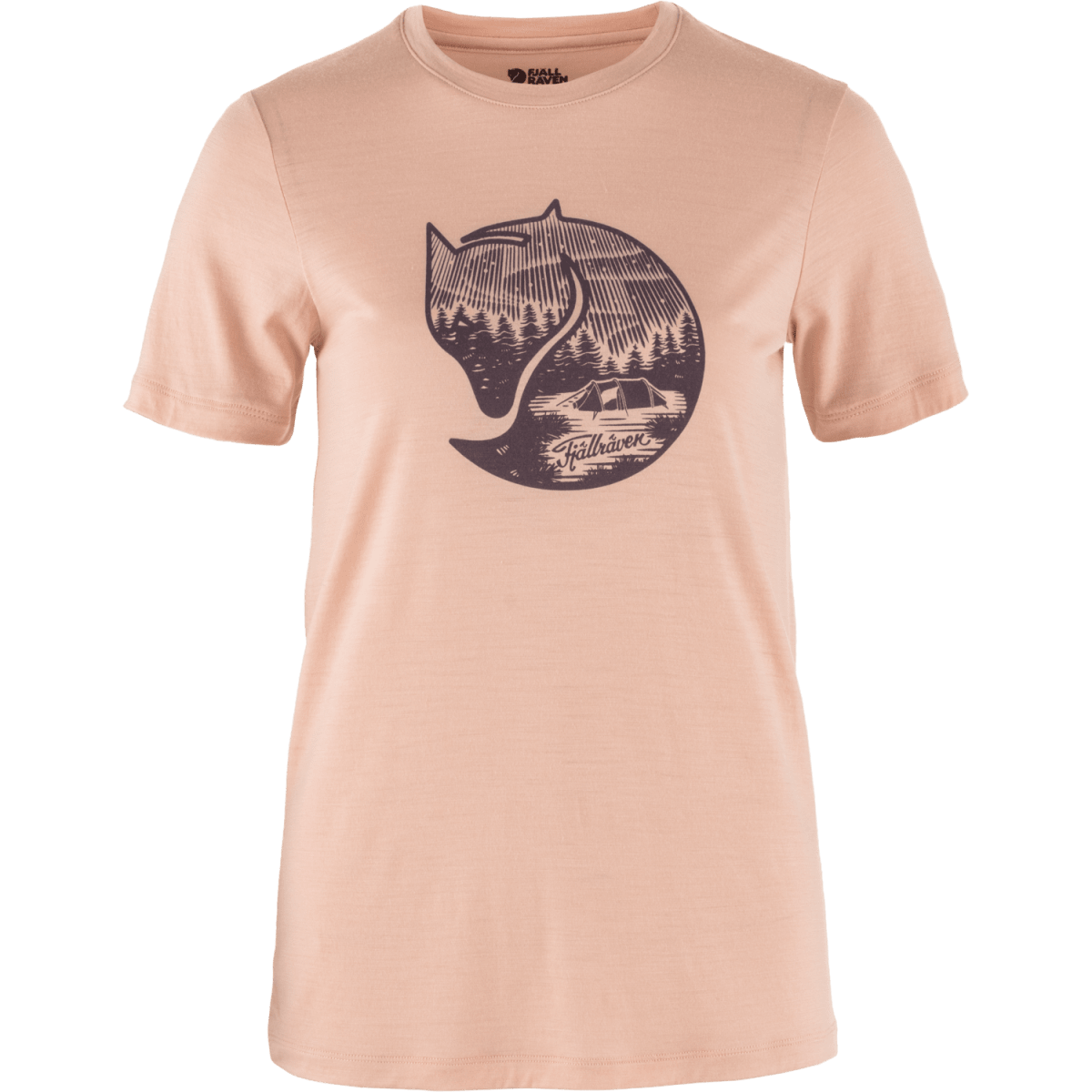 Abisko Wool Fox SS W — Chalk Rose-Port