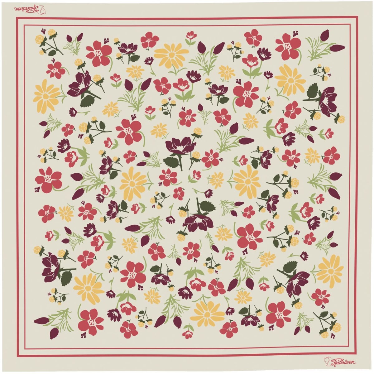 Fjällblomster Bandana — Chalk White