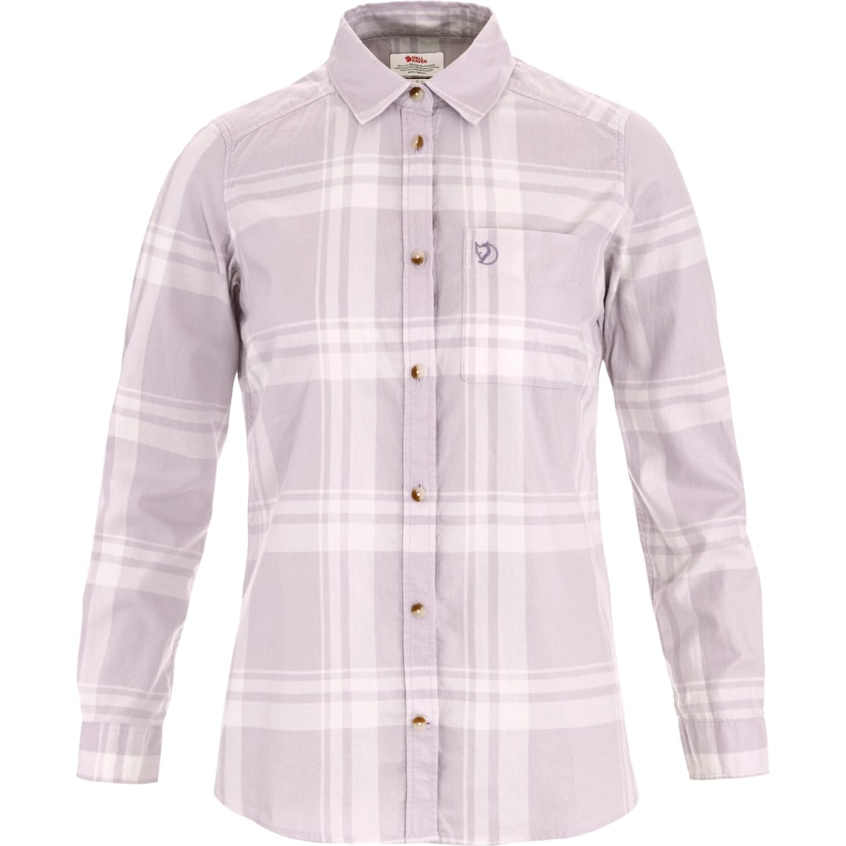 Övik Lite Flannel Shirt W — Eggshell-Lavender Mist