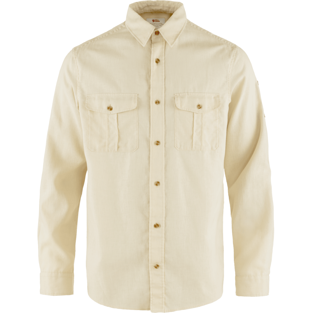 Övik Travel Shirt LS M — Chalk White