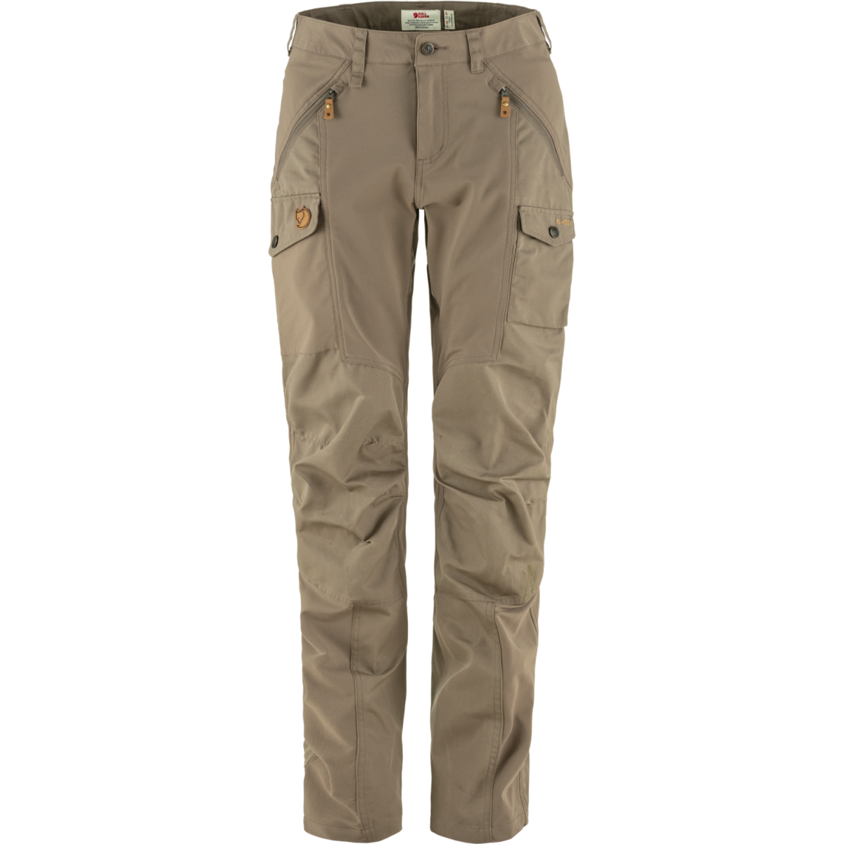 Nikka Trousers Curved W — Suede Brown
