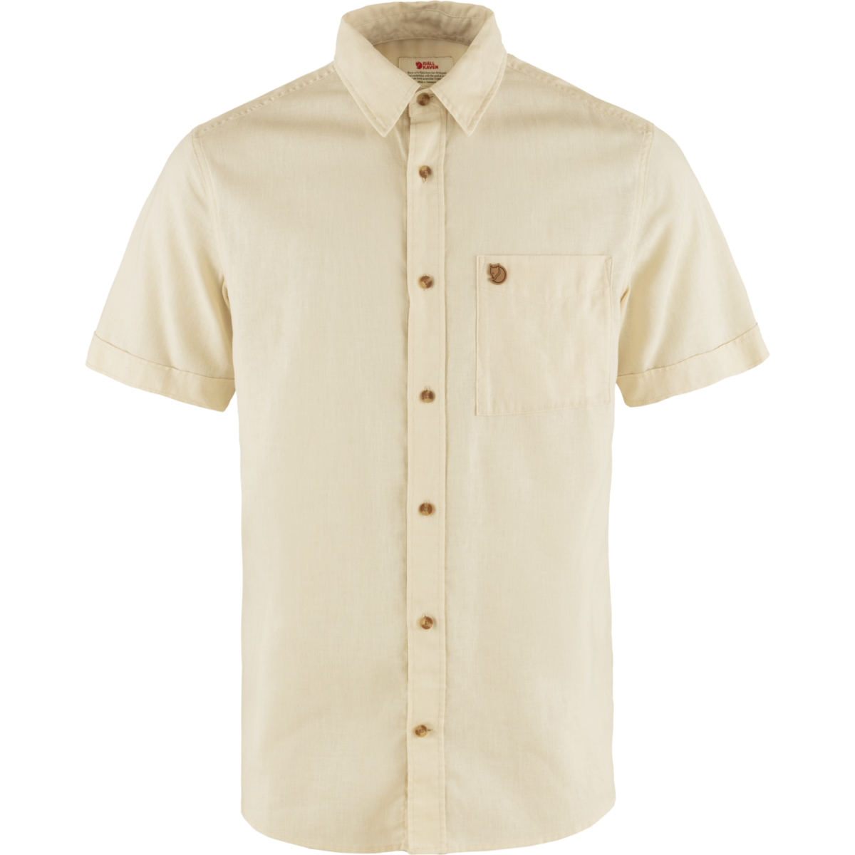 Övik Travel Shirt SS M — Chalk White